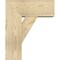 Ekena Millwork Traditional Block Rough Sawn Bracket w/ Offset Brace, Douglas Fir, 8"W x 18"D x 22"H BKT0806X18X22TRA05RDF - alternate 2